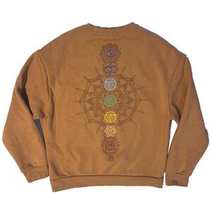 Earthbound Trading Sweatshirt Small Hippie Boho Style Chakra Stay Balanced